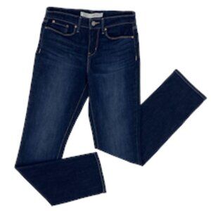 Levi Straight Cut Mid To High Waist Dark Rinse Jeans 6​​​​​​​